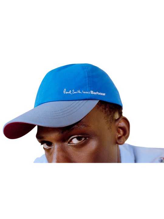 CASQUETTE BLEU ROI SANGLE BAYA MHA0964 BL71 PAUL SMITH loves BARBOUR Strasbourg M1A-M0964-VCAP-45 boutique vue