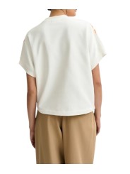 SWEAT BLANC SEQUINS ORANGE MANCHES COURTES JOLIES J2OW Essentiel Antwerp femme createur mode fashion strasbourg dos