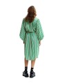 Robe chemise midi rayé sable vert swaro Jodianna J2OW Essentiel Antwerp femme createur mode fashion Strasbourg dos