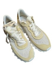 BASKETS VELOCE DELUX SUEDE ECRU SABLE SPOILER GOLD 128 NO MAP Society FEMME sneakers boutique Strasbourg dessus