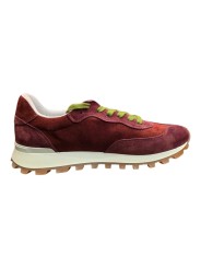 Baskets Veloce suède bordeaux lacets vert 310 No Map Society Homme boutique Strasbourg int