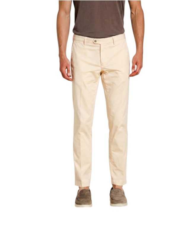 Chino coton light abricot Newyork style Masons Homme 9PN 28963 CBE700 395 Strasbourg boutique pant front