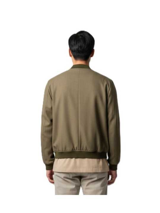 BLOUSON TAUPE POCHES PLAQUEES & ZIPPEE LAINE M1R 915Z V02988 63 PAUL SMITH HOMME boutique Strasbourg dos