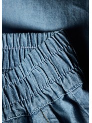 PANTALON DENIM LEGER DELAVE W2R 391T V31051 42 PAUL SMITH FEMME store Strasbourg détail2