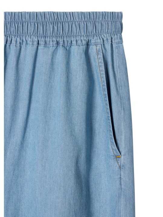 PANTALON DENIM LEGER DELAVE W2R 391T V31051 42 PAUL SMITH FEMME store Strasbourg zoom