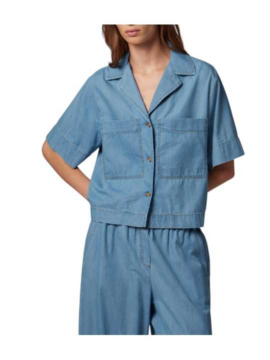 CHEMISETTE DENIM LEGER DELAVE W2R 402B V31051 42 PAUL SMITH FEMME veste boutique Strasbourg store face