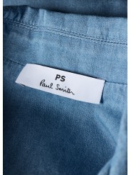 CHEMISETTE DENIM LEGER DELAVE W2R 402B V31051 42 PAUL SMITH FEMME veste boutique Strasbourg store col