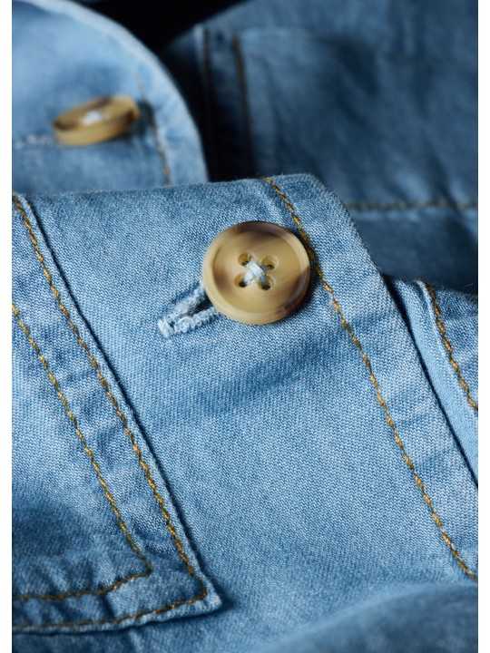 CHEMISETTE DENIM LEGER DELAVE W2R 402B V31051 42 PAUL SMITH FEMME veste boutique Strasbourg store boutons