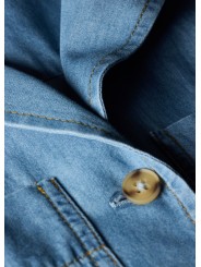 CHEMISETTE DENIM LEGER DELAVE W2R 402B V31051 42 PAUL SMITH FEMME veste boutique Strasbourg store détail