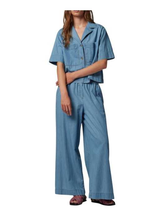 CHEMISETTE DENIM LEGER DELAVE W2R 402B V31051 42 PAUL SMITH FEMME veste boutique Strasbourg store look