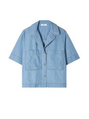 CHEMISETTE DENIM LEGER DELAVE W2R 402B V31051 42 PAUL SMITH FEMME veste boutique Strasbourg store flat