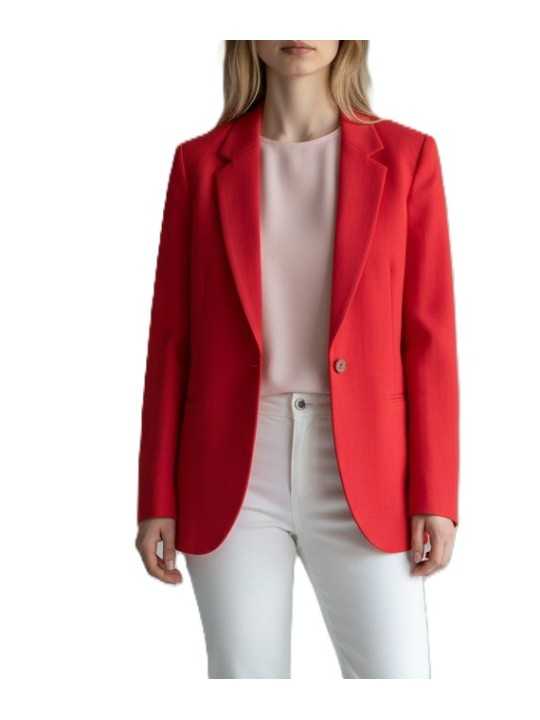 VESTE TAILLEUR LIN FUSHIA 2 BOUTONS W1R 111PA V01427 22 PAUL SMITH femme boutique Strasbourg woman store look2