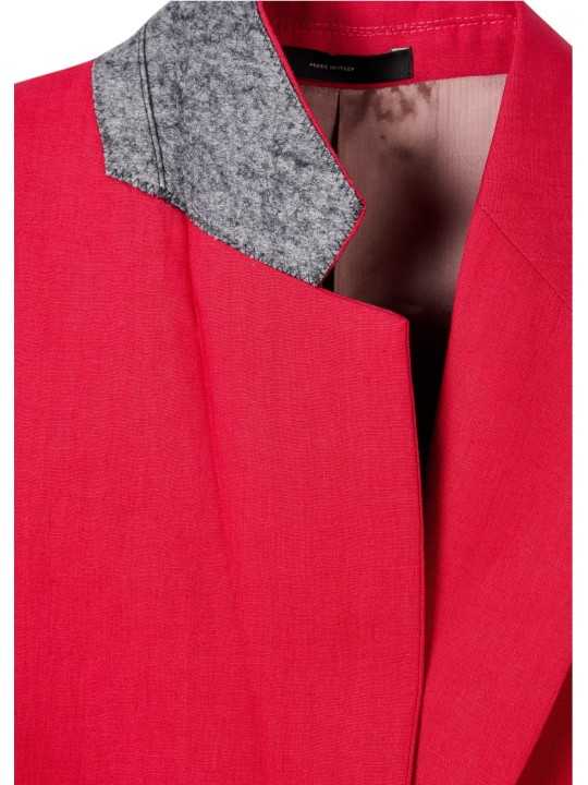 VESTE TAILLEUR LIN FUSHIA 2 BOUTONS W1R 111PA V01427 22 PAUL SMITH femme boutique Strasbourg woman store col