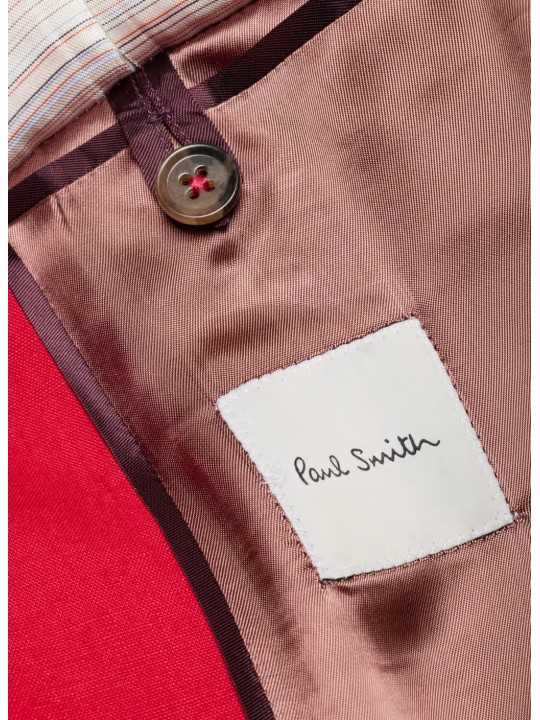 VESTE TAILLEUR LIN FUSHIA 2 BOUTONS W1R 111PA V01427 22 PAUL SMITH femme boutique Strasbourg woman store logo