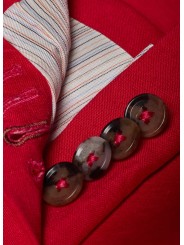 VESTE TAILLEUR LIN FUSHIA 2 BOUTONS W1R 111PA V01427 22 PAUL SMITH femme boutique Strasbourg woman store détail