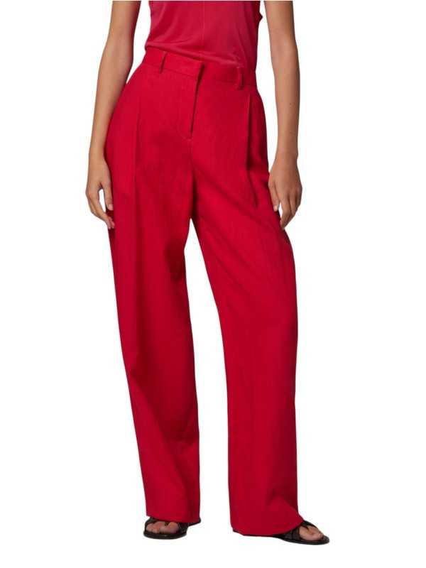 PANTALON TAILLEUR LIN FUCHSIA LARGE W1R 395T V01427 22 PAUL SMITH FEMME store Strasbourg boutique front