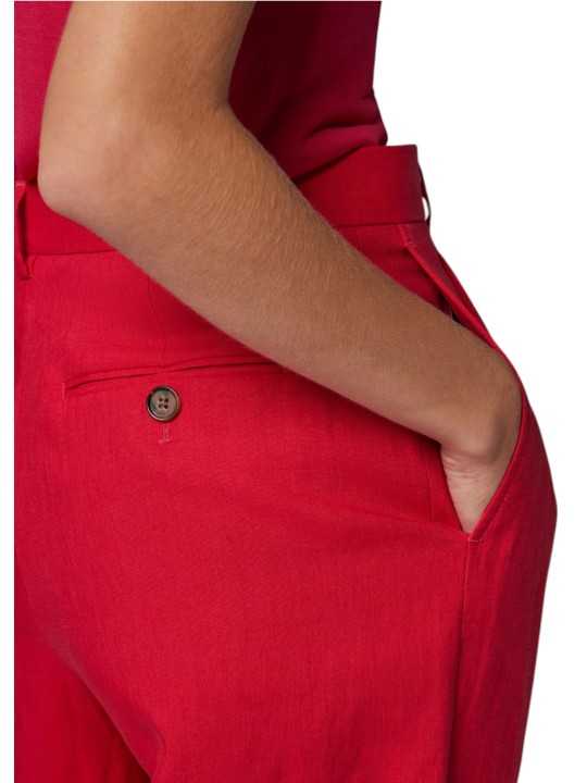 PANTALON TAILLEUR LIN FUCHSIA LARGE W1R 395T V01427 22 PAUL SMITH FEMME store Strasbourg boutique dos