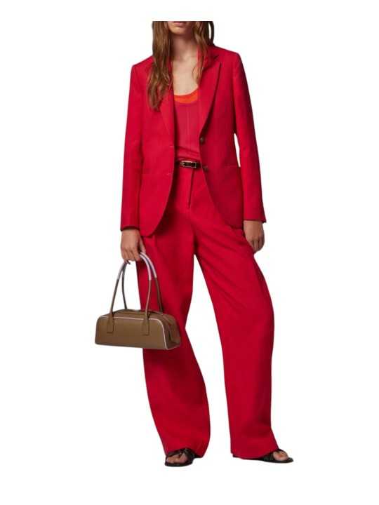 PANTALON TAILLEUR LIN FUCHSIA LARGE W1R 395T V01427 22 PAUL SMITH FEMME store Strasbourg boutique look