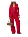 PANTALON TAILLEUR LIN FUCHSIA LARGE W1R 395T V01427 22 PAUL SMITH FEMME store Strasbourg boutique look