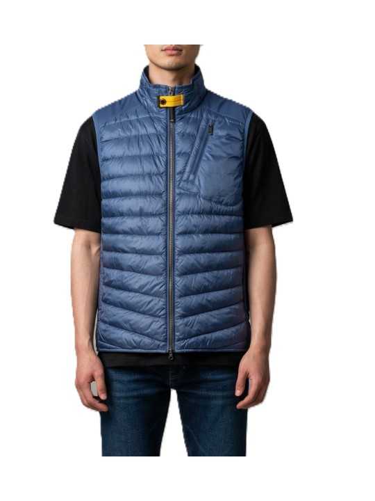 DOUDOUNE LIGHT ZAVIER SANS MANCHE BLEU TRUE BLUE PMHYWU03 0276 PARAJUMPERS HOMMe Strasbourg boutique face