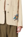 VESTE LIN BEIGE APPLICATIONS POISSONS MULTI W1R 444JP V01427 07 PAUL SMITH FEMME