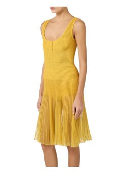 ROBE MAILLE CULOTTE JAUNE SUN BRETELLES AM 10B 4661 EV4 ELISABETTA FRANCHI Strasbourg profil