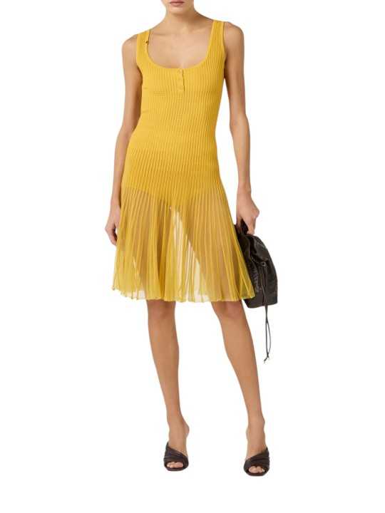 ROBE MAILLE CULOTTE JAUNE SUN BRETELLES AM 10B 4661 EV4 ELISABETTA FRANCHI Strasbourg look
