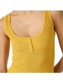 ROBE MAILLE CULOTTE JAUNE SUN BRETELLES AM 10B 4661 EV4 ELISABETTA FRANCHI Strasbourg détail