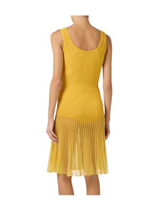 ROBE MAILLE CULOTTE JAUNE SUN BRETELLES AM 10B 4661 EV4 ELISABETTA FRANCHI Strasbourg dos