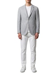 VESTE PIEDS DE POULES VERT EAU ECRU B015780 1092 5036 Baldessarini homme shop Strasbourg look