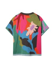 MAILLE MANCHES COURTES POISSONS FLEURS MULTI W1R 777N V11247 92 PAUL SMITH FEMME dos