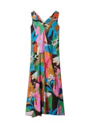 ROBE LONGUE BRETELLES FLEURS POISSON COLIBRI MULTI W1R 717D V03017 92 PAUL SMITH solo