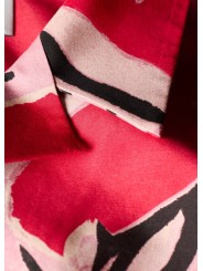 CHEMISETTE FUSHIA PRINT POISSSONS ROSES W1R 386B V11224 22 PAUL SMITH FEMME boutique Strasbourg shirt détail2