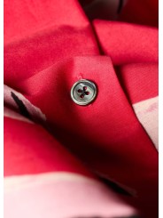 CHEMISETTE FUSHIA PRINT POISSSONS ROSES W1R 386B V11224 22 PAUL SMITH FEMME boutique Strasbourg shirt détail3