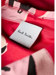 CHEMISETTE FUSHIA PRINT POISSSONS ROSES W1R 386B V11224 22 PAUL SMITH FEMME boutique Strasbourg shirt détail4