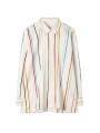 CHEMISE ECRUE RAYURES MULTI COTON LYOCELL W1R 351B V03018 06 PAUL SMITH FEMME face