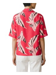 CHEMISETTE FUSHIA PRINT POISSSONS ROSES W1R 386B V11224 22 PAUL SMITH FEMME boutique Strasbourg shirt dos