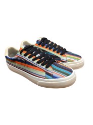 Sneakers toile rayures multicolore Paul Smith homme M2S AMS19 UPLY 92 baskets profil