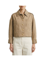 BLOUSON POCHES PLAQUEES SANGLES POIGNETS TAUPE ARGILLA GB 005 6338 229 Elisabetta Franchi femme strasbourg boutique