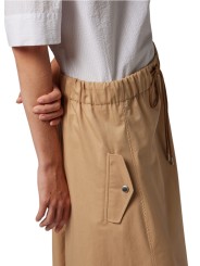 JUPE LONGUE LARGE TAILLE ELASTIQUEE BEIGE W2R 307S V31432 61 PAUL SMITH FEMME