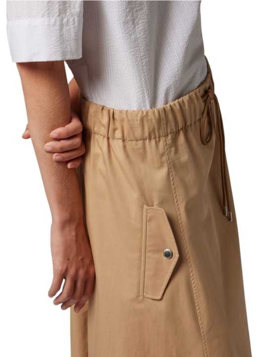 JUPE LONGUE LARGE TAILLE ELASTIQUEE BEIGE W2R 307S V31432 61 PAUL SMITH FEMME