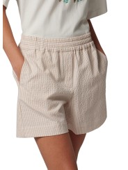SHORT SEER SUCKER RAYE BLANC BEIGE W2R 393T V31431 01 PAUL SMITH FEMME face