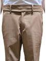 PANTALON GURKHA PATTE TAILLE VISCOSE STRETCH CAMEL U7119 A5566 18 UNGARO HOMME Strasbourg boutique zoom