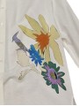 CHEMISE LIN COTON BLANC PRINT COLIBRI FLEURS MULTI W1R 351B V11251 01 PAUL SMITH femme détail