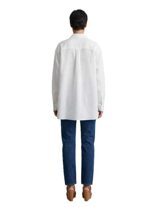 CHEMISE LIN COTON BLANC PRINT COLIBRI FLEURS MULTI W1R 351B V11251 01 PAUL SMITH femme back