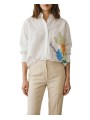 CHEMISE LIN COTON BLANC PRINT COLIBRI FLEURS MULTI W1R 351B V11251 01 PAUL SMITH femme look1