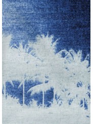 T-SHIRT PRINT PLAGE PALMIERS CIEL BLEU M2R 220X V22622 49 PAUL SMITH HOMME boutique Strasbourg détail