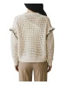GILET CROCHET FLEURS BRODEES VERT ORANGE W2R 811N V31452 02 PAUL SMITH FEMME boutique Strasbourg dos