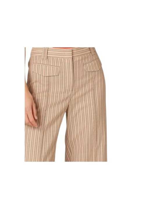 PANTALON RAYE BRUN ROSE POCHES PLAQUEES AVANT W2R 388T V31425 62 PAUL SMITH boutique Strasbourg concept-store zoom