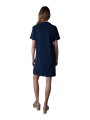 ROBE EPONGE ALBANE COURTE COL POLO MARINE ANONYM FEMME Strasbourg concept dos